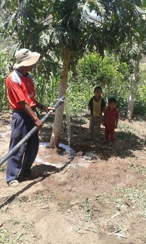 Seit November 2016 fliesst das Wasser in Qaque Tapa